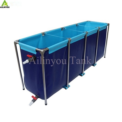 Factory Direct Sale Collapsible Fish Pond Bracket Outdoor Fish Pond Tanks