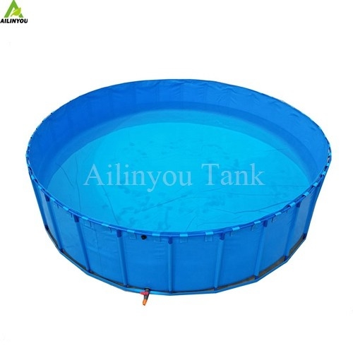 Factory Custom Plastic Aquarium Fish Tank Collapsible Pvc Fish Farm Tank