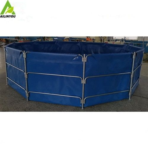 Whosale Flexible PVC Tarpaulin  Pond Foldable Fish  Tank  200L ~500,000Liters