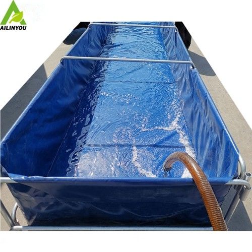 15 meter collapsible rectangle pvc tarpaulin outdoor fish ponds tilapia pool