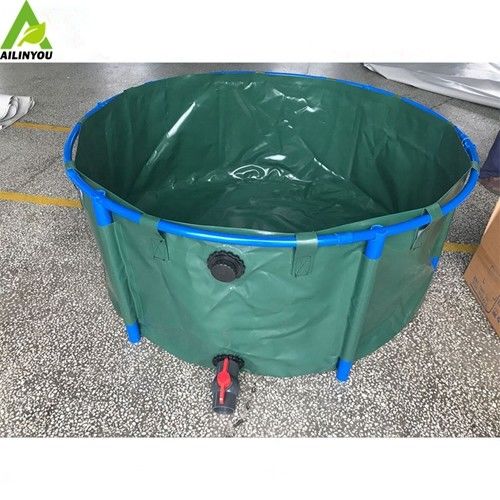 good quality double-deck pvc round fish tank, indoor lobster farming for sale