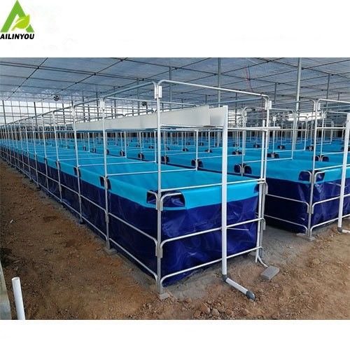 Factory Price Wholesale Collapsible Pvc Coated Fish Tank 10m3 With Aluminium Frame Fish Farming Pond And Tank