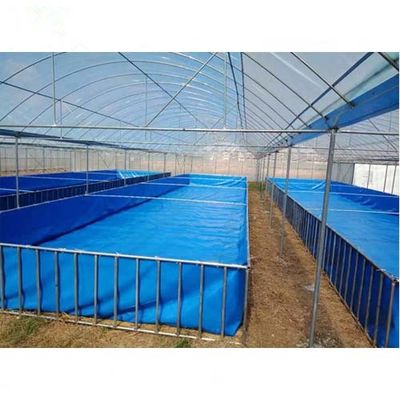 1000L~50000L Durable and  Portable PVC Tarpaulin Canvas Water Fish Farming Aquaculture tank