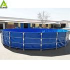 High Quality Galvanized Round Frame Water Tank Round Fish Farming Tank Tarpaulin Cheaper Price Customized Size supplier