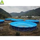 Tarpaulin Waterproof Custom Accessories Blue Customized Pvc Canvas Fish Tank Farming Round Fish Pond Tank supplier