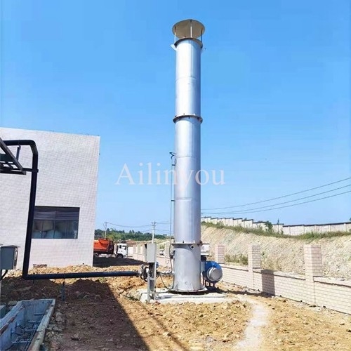 Ailinyou Supply Enclosed Biogas Flare Sytem Customized Biogas Torch 30m3 ~1000m3