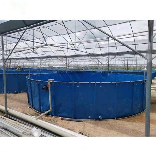Flexible biofloc pvc fish farming tank Pvc Canvas Fish Tank Farming Round Fish Pond Tank Tarpaulin
