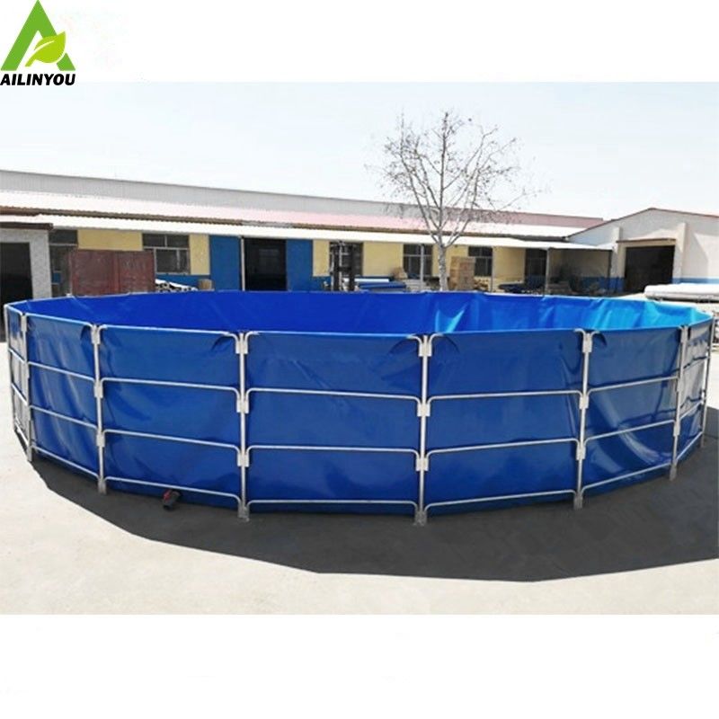 20000Litres PVC flexible wire mesh tank for  Fish farming tank  and water storage