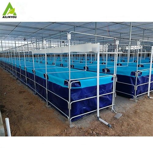 Waterproof  PVC Canvas Fish Tank Farming Round  Foladable PVC Tarpaulin Tank Fish Pond